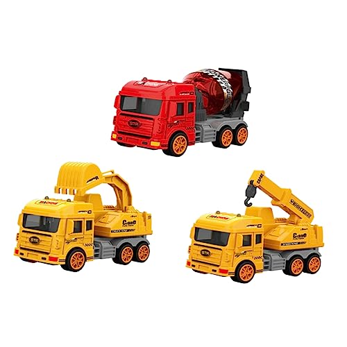 PHENOFICE Simulation Sanitär LKW Technik Van Und Feuerwehrauto ägheitsautos Für Kinder Und Babys Perfekt Für Kreative Spielstunden Mit Bagger LKW Kran Und Mischer LKW von PHENOFICE