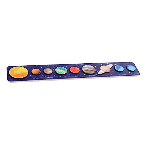 PHENOFICE Sonnensystem-Puzzle Universum-Puzzle-Spielzeug pädagogischer Denksport Babyspielzeug interaktives Spielzeug Kinder Puzzle Kinder passendes Brett Rätsel zum Sonnensystem hölzern von PHENOFICE