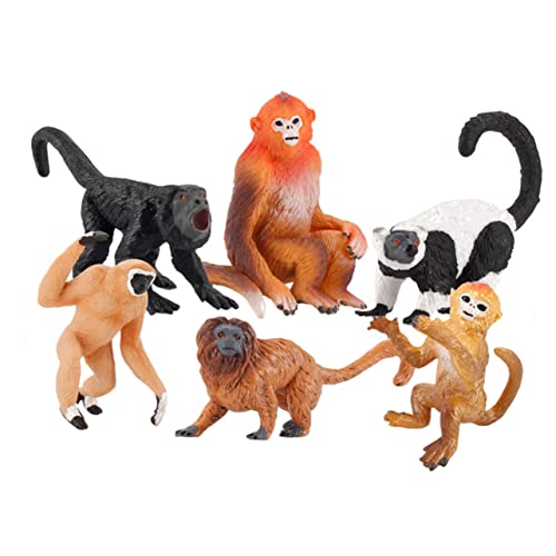 PHENOFICE Statisches Affen-modellset Tiermodellstatue Tiersimulation Für Kinder Als Schreibtischornament PHENOFICE Statisches Affen-modellset Tiermodellstatue Tiersimulation Für Kinder Als Schreibtischornament von PHENOFICE