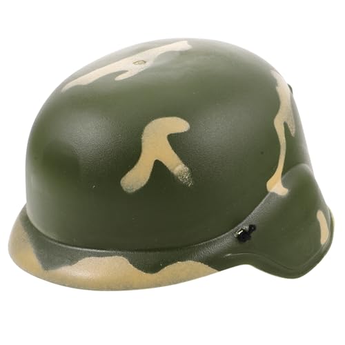 PHENOFICE Tarnhelm Camouflage-Helm Kostümhelm Camouflage-Hut Armeekostüm für Kinder Schutzhelm Militärisches Spielzeug Spielzeughelm Armeehut Armeehelm-Verkleidungszubehör Kriegshelm Plastik von PHENOFICE