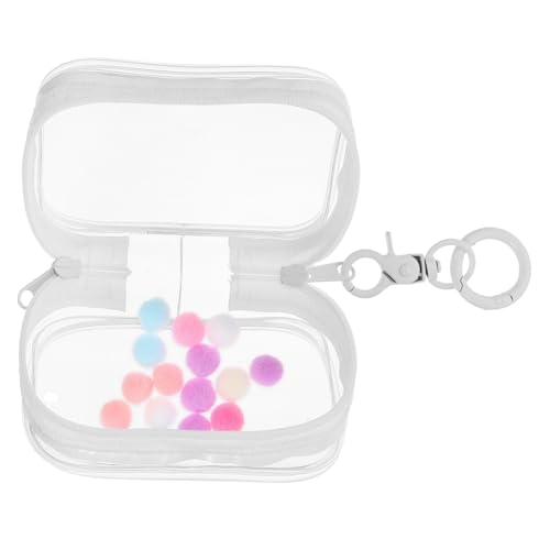 PHENOFICE Tasche Für Minifiguren Puppentasche Transparente Tasche Für Figuren Transparente Tasche Für Puppen Schlüsselanhänger Tragbare Figurentaschen Mini Puppen Organizer von PHENOFICE