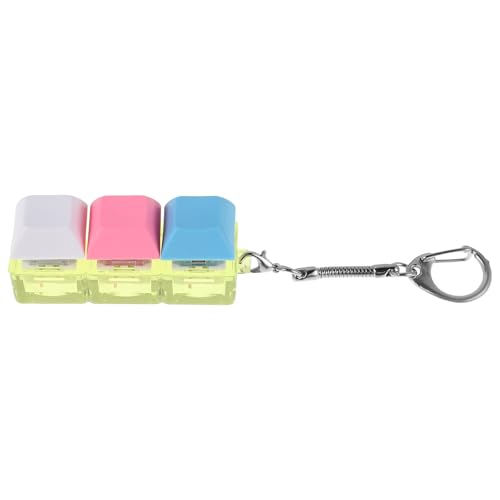 PHENOFICE Tastatur-Zappelspielzeug: LED-Licht-Tastatur-Klicker-Schlüsselanhänger – Spielzeug mit klarem Sound für Büro, Zuhause und unterwegs – Kreative Schlüsselhalter PHENOFICE Tastatur-Zappelspielzeug: LED-Licht-Tastatur-Klicker-Schlüsselanhänger – Spielzeug mit klarem Sound für Büro, Zuhause und unterwegs – Kreative Schlüsselhalter von PHENOFICE