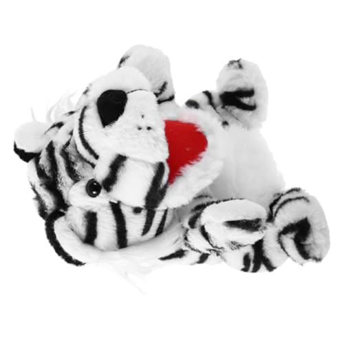 PHENOFICE Tierische Marionette Waldtiere Marionetten Rollenspiel Handpuppe Tierische Handpuppe Weißes Tiger Stofftier Story-time-Marionette Rollenspiel Handspielzeug Cartoon-handpuppe Plüsch von PHENOFICE