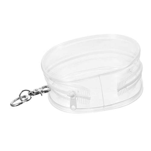 PHENOFICE Transparente Babytasche Hängende Sammlerstücke Träger Mini Tasche Für Puppe Transparente Figuren-präsentationstasche Beutel Puppen- Reisetasche Plastik Weiß von PHENOFICE