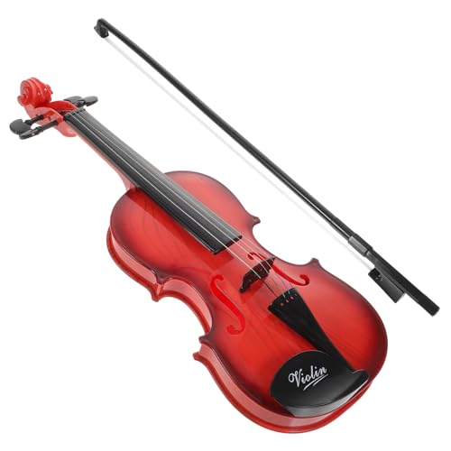 PHENOFICE Violine Spielzeug Anfänger Violine Künstliche Geige Violine Für Musikinstrumente Für Kinder Geigenmusical Für Kinder Geigenspielzeug Für Kinder Kindergeige Plastik Light Brown von PHENOFICE