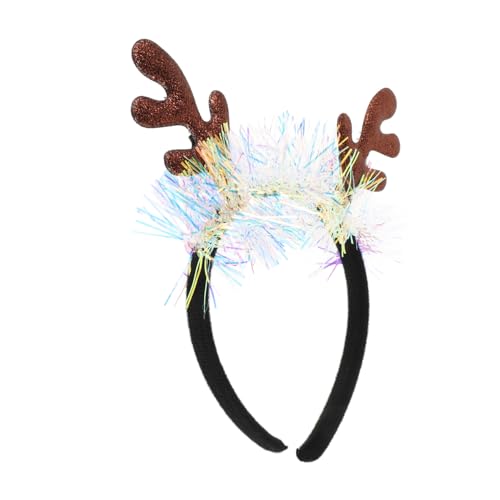 PHENOFICE Weihnachts-haarband, Rentier-geweih-stirnband, Weihnachts-kopfbedeckung, Hirschgeweih-stirnband, Weihnachtsfeier-haarband, Urlaubs-haarschmuck von PHENOFICE