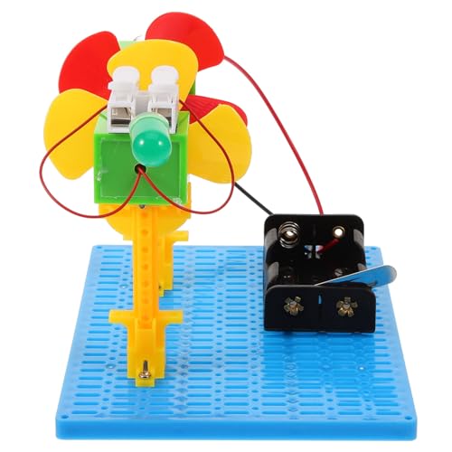 PHENOFICE Windkraftmodell Stromgenerator Spielzeug Wissenschaftliche Experimente für Kinder Windgenerator Generator-Wissenschafts-Kit Bildungswissenschafts-Kit Wind-DIY-Generator Plastik von PHENOFICE