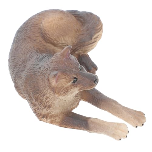 PHENOFICE Wolf-Spielzeug Aus Kunststoff Kleine Wildtierfiguren Für Kinder Deko Für Zuhause Und Garten Kreatives Tiermodell PHENOFICE Wolf-Spielzeug Aus Kunststoff Kleine Wildtierfiguren Für Kinder Deko Für Zuhause Und Garten Kreatives Tiermodell von PHENOFICE