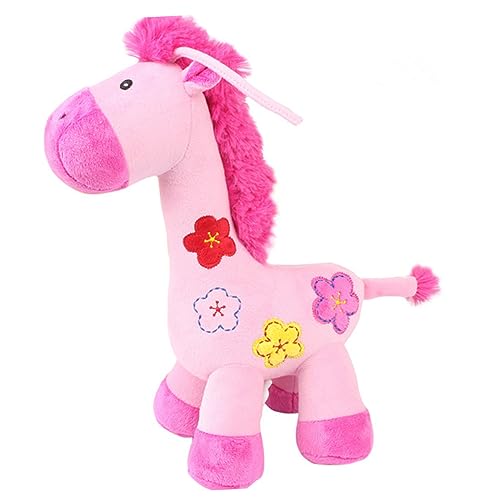 PHENOFICE üsch Giraffe Für Babys Rassel Für Kinderwagen Autositz Und Kinderbett Pink Motorikspielzeug Für Neugeborene Und Kleinkinder von PHENOFICE