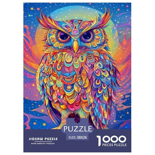 Eule 10 1000 Teile Puzzle Für Erwachsene Tier Impossible Puzzle Clevere Rätsel Weihnachtspuzzle 38x26cm/1000pcs Eule 10 1000 Teile Puzzle Für Erwachsene Tier Impossible Puzzle Clevere Rätsel Weihnachtspuzzle 38x26cm/1000pcs von PHQAZWSXE