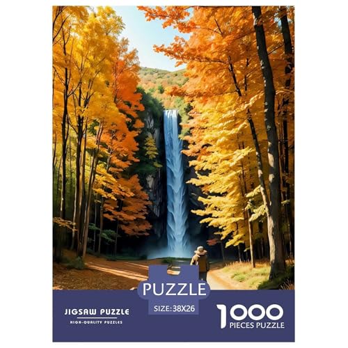 Herbst Forest and Wasserfall 1000 Teile Puzzle Für Erwachsene interessant Erwachsenenpuzzle Geschicklichkeitsspiel Weihnachtspuzzle 38x26cm/1000pcs Herbst Forest and Wasserfall 1000 Teile Puzzle Für Erwachsene interessant Erwachsenenpuzzle Geschicklichkeitsspiel Weihnachtspuzzle 38x26cm/1000pcs von PHQAZWSXE