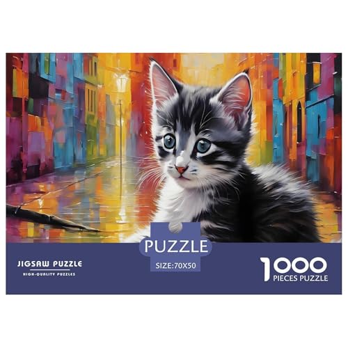 Niedliche kleine Katze 1000 Teile Puzzle Für Die Ganze Familie interessant Impossible Puzzle Geschicklichkeitsspiel Weihnachtspuzzle 70x50cm/1000pcs Niedliche kleine Katze 1000 Teile Puzzle Für Die Ganze Familie interessant Impossible Puzzle Geschicklichkeitsspiel Weihnachtspuzzle 70x50cm/1000pcs von PHQAZWSXE
