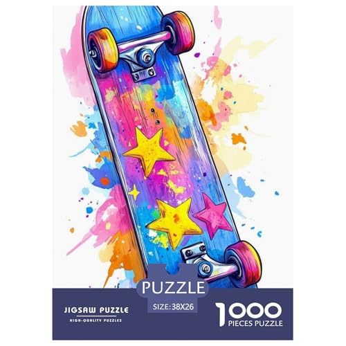 Skateboard 1000 Teile Puzzle Für Die Ganze Familie interessant Erwachsenenpuzzle Clevere Rätsel Geschenk 38x26cm/1000pcs Skateboard 1000 Teile Puzzle Für Die Ganze Familie interessant Erwachsenenpuzzle Clevere Rätsel Geschenk 38x26cm/1000pcs von PHQAZWSXE
