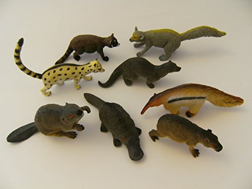 PIA International Waldtiere Wildtiere Zootiere 8er Spieltiere Spielzeug Tiere Tier Figur Figuren, Set 1 von PIA INTERNATIONAL