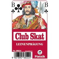 PIATNIK 1802 Spielkarten Skat Leinen - rote Rückseite von PIATNIK