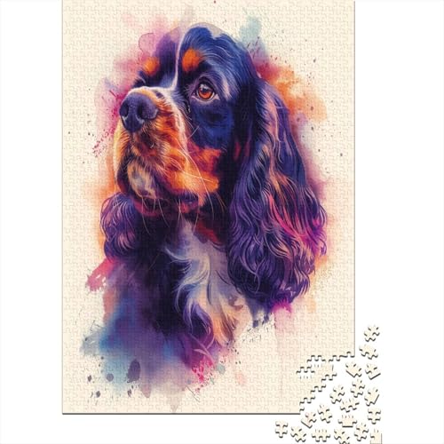 Schwanzer Spaniel Puzzle 1000 Teile Für Erwachsene Und Kinder Ab 14 Jahrenfür Stressabbauer Puzzlespiel Erwachsenen Puzzlespiel Puzzel 1000pcs (75x50cm) von PIBNEOOEB