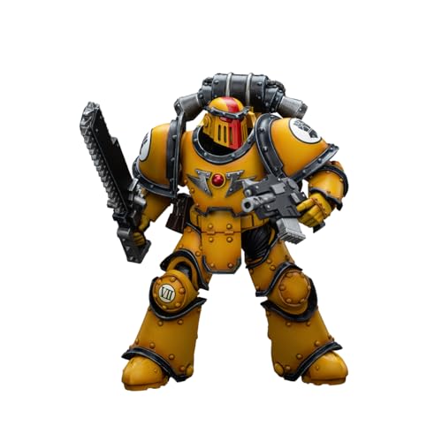 PIBONUS Joytoy Warhammer Imperial Fists Legion MkIII Despoiler Squad Sergeant mit Plasma-Pistole, 12,2 cm, Sammlerstück, Geschenk von PIBONUS