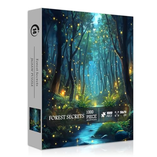 Impossible Puzzles for Adult 1000 Pieces Magic Forest Fantasy Puzzle, Nature Difficult Challenging Jigsaw Puzzles von PICKFORU