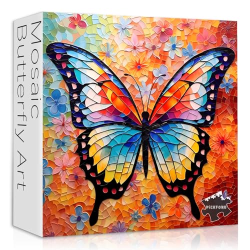 Mosaik Schmetterling Kunst Puzzle für Erwachsene 1000 Teile von PICKFORU