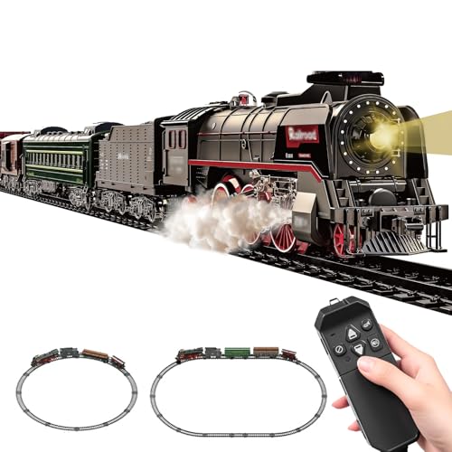 Elektrische Zug Spielzeug,Eisenbahn Kinder Elektrisch mit Dampf, Sounds und Lights,Luxury Track Steam Locomotive für 3-8 Jahre Jungen Mädchen Zugset Elektrische Zug Spielzeug,Eisenbahn Kinder Elektrisch mit Dampf, Sounds und Lights,Luxury Track Steam Locomotive für 3-8 Jahre Jungen Mädchen Zugset von PIIMNT