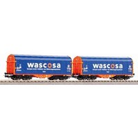 PIKO 58396 H0 2er Set Schiebeplanwagen Shimms, SBB-Wasco, Ep. VI von PIKO