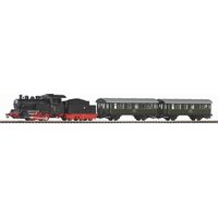 PIKO 97933 H0 Starter-Set Dampflok Personenzug A-Gleis & Bettung, PKP von PIKO