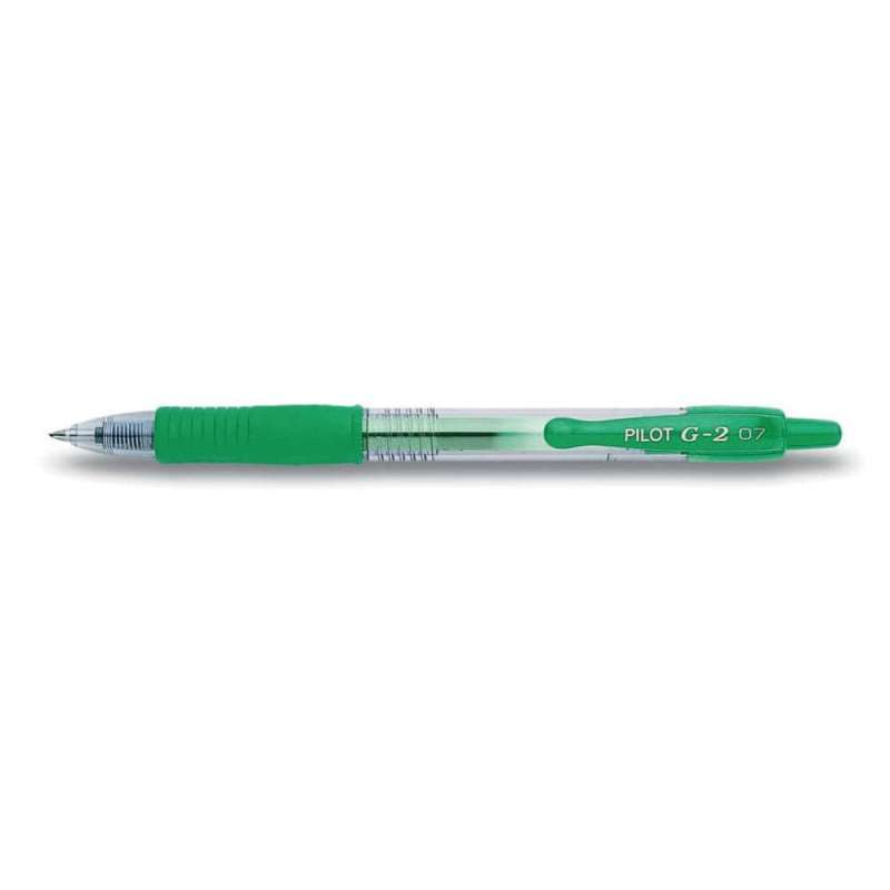 PILOT Gelschreiber in verschiedenen Farben & Stärken, PILOT Modell G2-7, Strichstärke 0,4 mm, Farbe grün PILOT Gelschreiber in verschiedenen Farben & Stärken, PILOT Modell G2-7, Strichstärke 0,4 mm, Farbe grün von PILOT