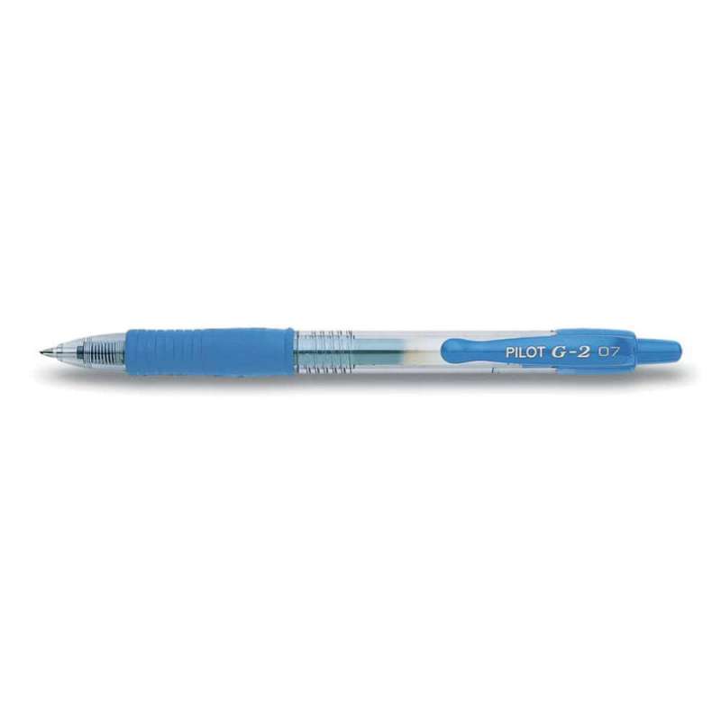 PILOT Gelschreiber in verschiedenen Farben & Stärken, PILOT Modell G2-7, Strichstärke 0,4 mm, Farbe hellblau PILOT Gelschreiber in verschiedenen Farben & Stärken, PILOT Modell G2-7, Strichstärke 0,4 mm, Farbe hellblau von PILOT
