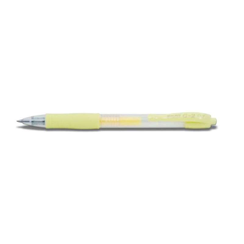 PILOT Gelschreiber in verschiedenen Farben & Stärken, PILOT Modell G2-7 Pastell, Strichstärke 0,4 mm, Farbe pastellgelb PILOT Gelschreiber in verschiedenen Farben & Stärken, PILOT Modell G2-7 Pastell, Strichstärke 0,4 mm, Farbe pastellgelb von PILOT