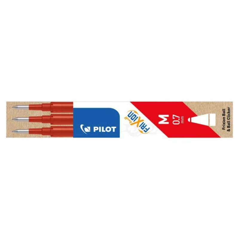PILOT Tintenrollermine FriXion Ball/Clicker, Sets 3er Set, Farbe rot PILOT Tintenrollermine FriXion Ball/Clicker, Sets 3er Set, Farbe rot von PILOT
