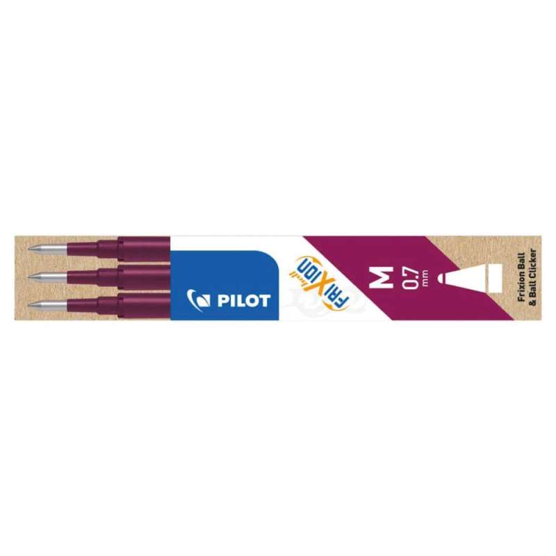 PILOT Tintenrollermine FriXion Ball/Clicker, Sets 3er Set, Farbe weinrot PILOT Tintenrollermine FriXion Ball/Clicker, Sets 3er Set, Farbe weinrot von PILOT