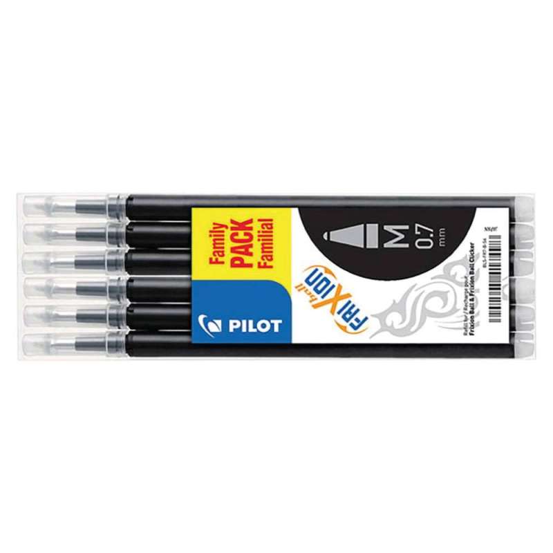 PILOT Tintenrollermine FriXion Ball/Clicker, Sets 6er Set, Farbe schwarz PILOT Tintenrollermine FriXion Ball/Clicker, Sets 6er Set, Farbe schwarz von PILOT