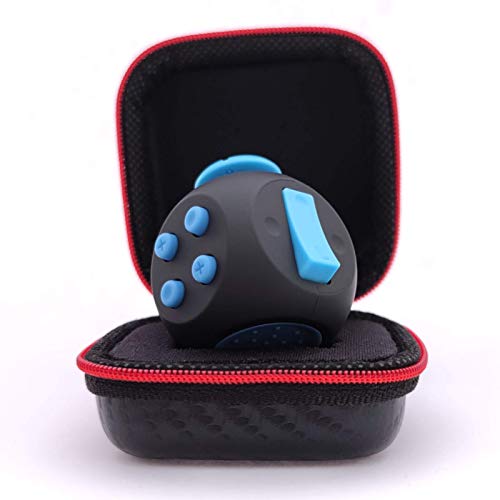 PILPOC theFube Fidget Toy - Premium Qualität Fidget Toys, Cube Fidget mit exklusiver Schutzhülle, Anti Stress Spielzeug, ADHS Spielzeug, Antistress Spielzeug, Fidget Würfel [Schwarz & Blau] von PILPOC