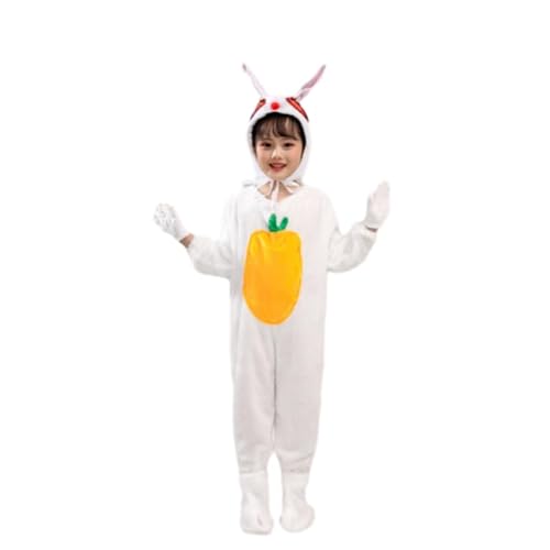 PILUZEAT Ostern Kostüm Kinder Junge Mädchen,Ostern Kostüm Hase Huhn Kinder,Oster Overalls für Kinder,Oster Costume Kostüm für Kinder Cosplay Maskerade Karneval Weihnachten Party Thema Halloween von PILUZEAT