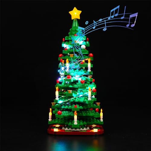 PIPART LED Licht-Set für 40573 Weihnachtsbaum, Nur Licht-Set, ohne Modell enthalten - Einfache Installation.(Musik) von PIPART