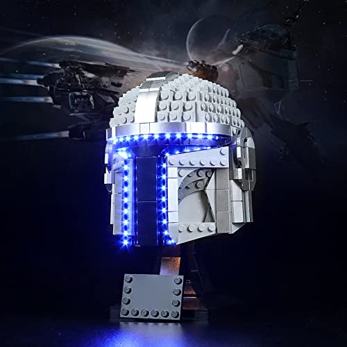 PIPART LED Licht-Set für 75328 The Mandalorian Helm, Nur Licht-Set, ohne Legomodell enthalten - Einfache Installation.(Standard) von PIPART