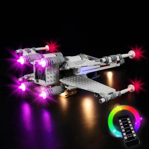PIPART LED Licht-Set für Lego 75301 Luke Skywalker’s X-Wing Fighter, Nur Licht-Set, ohne Legomodell enthalten - Einfache Installation.(Fernsteuerung) von PIPART