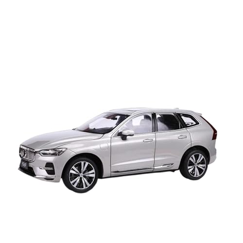 Druckgussfahrzeuge Motorfahrzeuge 1/18 for Volvo XC60 2022 SUV Legierung statische Druckgussfahrzeuge Modellauto for Sammeln Fertiges Modellauto (Size : Silver) von PIPJLCGE