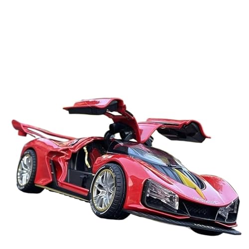 Druckgussfahrzeuge Motorfahrzeuge 1/24 FÜR Hong QI S9 Frankfurt Supercar Legierung Sport Auto Modell Simulation Diecast Metall Fahrzeuge Sammlung Fertiges Modellauto (Size : Red) von PIPJLCGE