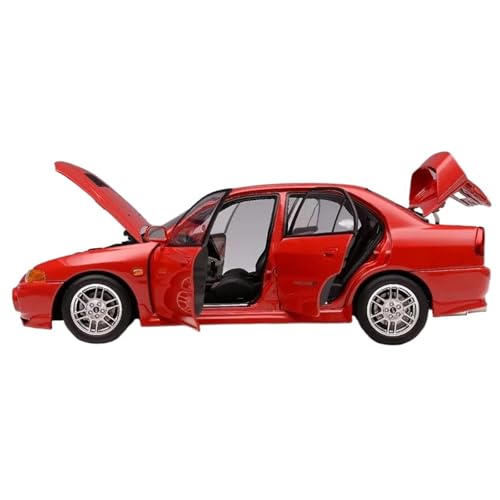 Druckgussfahrzeuge Motorfahrzeuge 1:18 Automodell Aus Zinkdruckguss, Geeignet for Die Sammlung. for Mitsubishi Lancer Evolution IV 4. Generation Fertiges Modellauto(Red) von PIPJLCGE