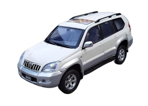 Druckgussfahrzeuge Motorfahrzeuge 1:18 Druckguss-Zinklegierungs-Autosimulationsmaßstab-Automodell-Souvenirsammlung for Toyota Prado GX 2008 Fertiges Modellauto(White) von PIPJLCGE