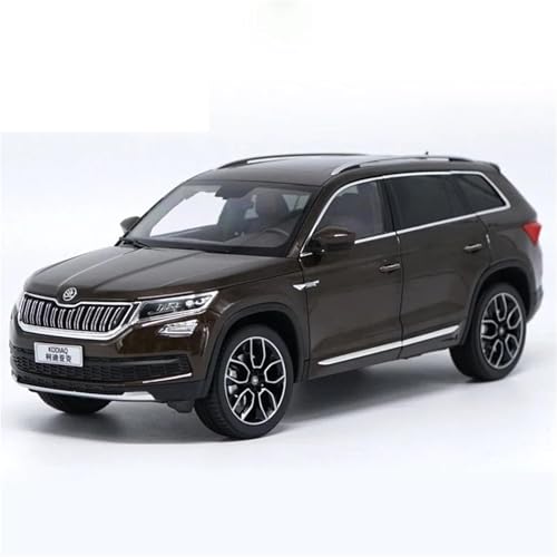 Druckgussfahrzeuge Motorfahrzeuge 1:18 Miniatur-Autodekoration Aus Zinklegierung Statisches Modell Geeignet for Sammeln Und Ausstellen for Gaogong Skoda KODIAQ Fertiges Modellauto(Black) von PIPJLCGE