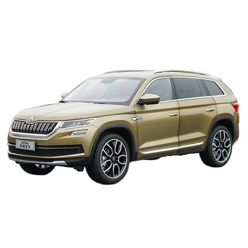 Druckgussfahrzeuge Motorfahrzeuge 1:18 Miniatur-Autodekoration Aus Zinklegierung Statisches Modell Geeignet for Sammeln Und Ausstellen for Gaogong Skoda KODIAQ Fertiges Modellauto(Brass) von PIPJLCGE