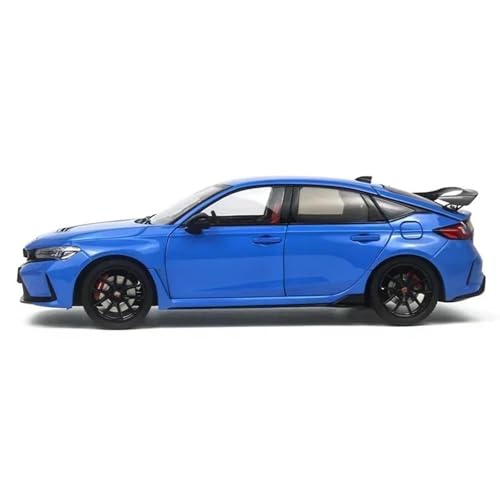 Druckgussfahrzeuge Motorfahrzeuge 1:18 Miniatur-Automodell Aus Druckgusslegierung, Geeignet for Die Sammlung for Honda Civic Type R FL5 2023 Fertiges Modellauto(Blue) von PIPJLCGE