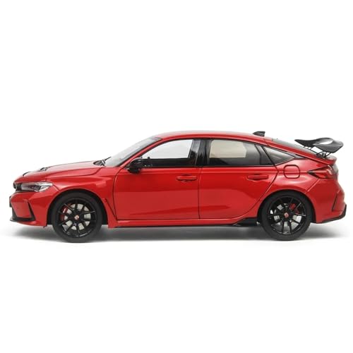 Druckgussfahrzeuge Motorfahrzeuge 1:18 Miniatur-Automodell Aus Druckgusslegierung, Geeignet for Die Sammlung for Honda Civic Type R FL5 2023 Fertiges Modellauto(Red) von PIPJLCGE