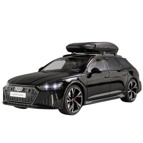 Druckgussfahrzeuge Motorfahrzeuge 1:18 Miniatur-Automodell Aus Druckgusslegierung, Geeignet for Sammlung Und Ausstellung for Audi RS6 Fertiges Modellauto(Black) von PIPJLCGE