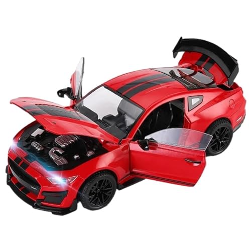 Druckgussfahrzeuge Motorfahrzeuge 1:18 Miniatur-Automodell Aus Druckgusslegierung, Geeignet for Sammlung Und Ausstellung for Ford Mustang GT500 Fertiges Modellauto(Pink) von PIPJLCGE