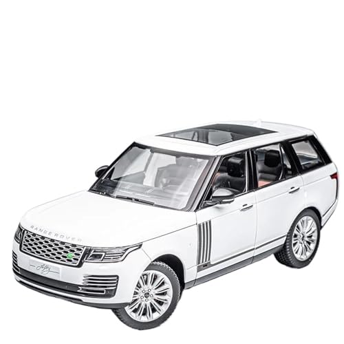 Druckgussfahrzeuge Motorfahrzeuge 1:18 Miniatur-Automodell Aus Druckgusslegierung, Geeignet for Sammlung Und Ausstellung for Range Rover SUV Fertiges Modellauto(White) von PIPJLCGE