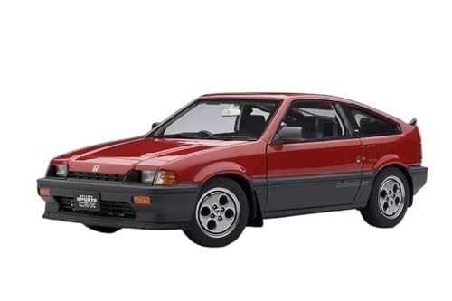 Druckgussfahrzeuge Motorfahrzeuge 1:18 Miniatur-Druckguss-Zinklegierungs-Simulationsauto-Modellsammlung for CRX CR-X SI Ballade Sport JDM Fertiges Modellauto(Red) von PIPJLCGE