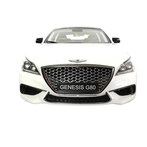 Druckgussfahrzeuge Motorfahrzeuge 1:18 Miniatur-Druckguss-Zinklegierungs-Simulationsauto-Modellsammlung for Gionese Genesis G80 Fertiges Modellauto(White) von PIPJLCGE